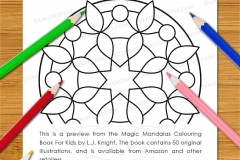 Magic Mandalas Colouring Book - Preview