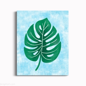Monstera Leaf Painting