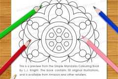 Simple Mandalas Colouring Book - Preview