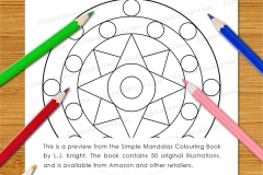 Simple Mandalas Colouring Book - Preview