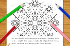 Simple Mandalas Colouring Book - Preview