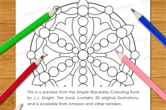 Simple Mandalas Colouring Book - Preview