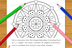 Simple Mandalas Colouring Book - Preview