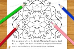 Simple Mandalas Colouring Book - Preview