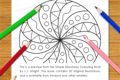 Simple Mandalas Colouring Book - Preview