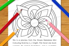 Simple Mandalas Mini Colouring Book - Preview