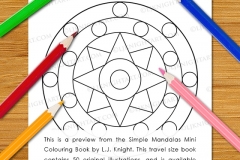 Simple Mandalas Mini Colouring Book - Preview