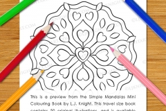 Simple Mandalas Mini Colouring Book - Preview