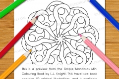 Simple Mandalas Mini Colouring Book - Preview