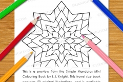 Simple Mandalas Mini Colouring Book - Preview