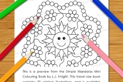 Simple Mandalas Mini Colouring Book - Preview