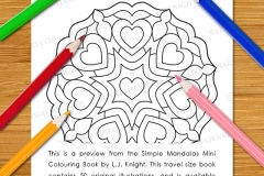 Simple Mandalas Mini Colouring Book - Preview