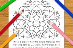 Simple Mandalas Mini Colouring Book - Preview