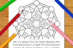 Simple Mandalas Mini Colouring Book - Preview