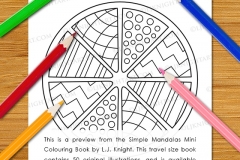 Simple Mandalas Mini Colouring Book - Preview