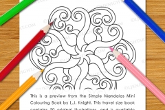 Simple Mandalas Mini Colouring Book - Preview