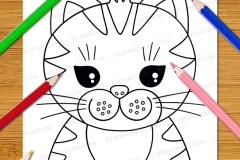 Very Easy Animal Faces Colouring Book - Preview