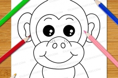 Very Easy Animal Faces Colouring Book - Preview