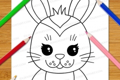 Very Easy Animal Faces Colouring Book - Preview