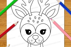 Very Easy Animal Faces Colouring Book - Preview