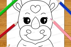 Very Easy Animal Faces Colouring Book - Preview