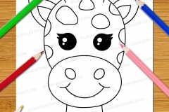 Very Easy Animal Faces Colouring Book - Preview