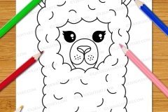 Very Easy Animal Faces Colouring Book - Preview