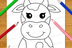 Very Easy Animal Faces Colouring Book - Preview