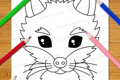 Very Easy Animal Faces Colouring Book - Preview