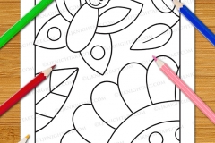 Very Easy Flowers Colouring Book - Preview