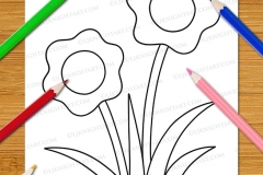 Very Easy Flowers Colouring Book - Preview