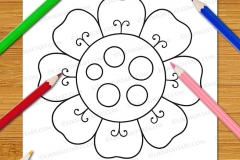 Very Easy Flowers Colouring Book - Preview