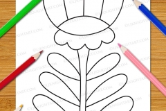 Very Easy Flowers Colouring Book - Preview