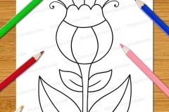 Very Easy Flowers Colouring Book - Preview