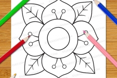 Very Easy Flowers Colouring Book - Preview