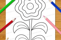 Very Easy Flowers Colouring Book - Preview