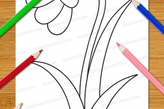 Very Easy Flowers Colouring Book - Preview