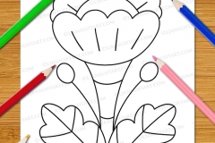 Very Easy Flowers Colouring Book - Preview