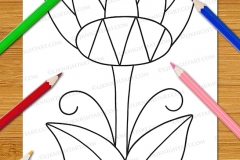 Very Easy Flowers Colouring Book - Preview