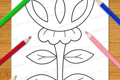 Very Easy Flowers Colouring Book - Preview