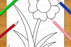 Very Easy Flowers Colouring Book - Preview