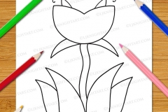 Very Easy Flowers Colouring Book - Preview