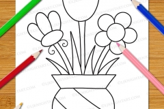 Very Easy Flowers Colouring Book - Preview